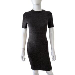 French Connection Charcoal Grey Short Sleeve Dress Size S
